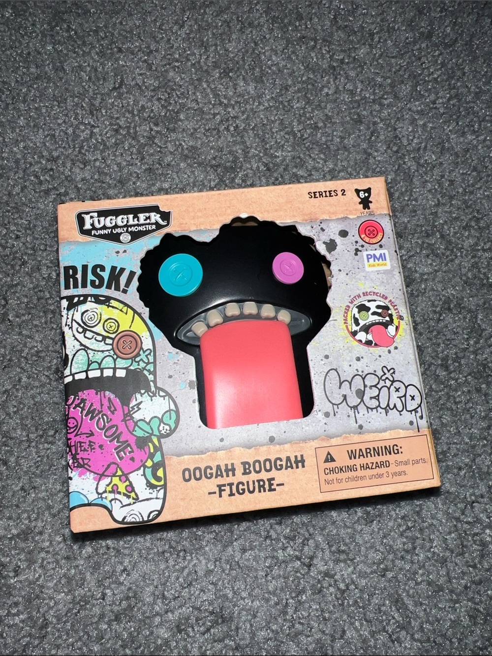 Fuggler Oogah Boogah Figure - Black & Pink Kids Action Toy